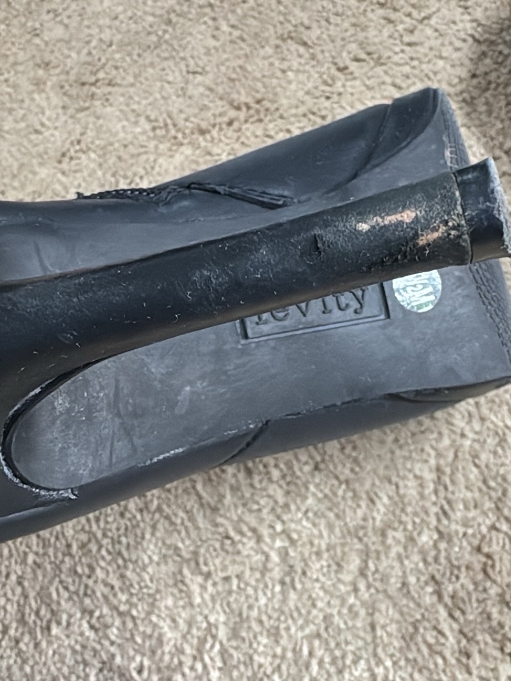 Levity Black Heeled Knee-High Boots - Picture 10 of 10